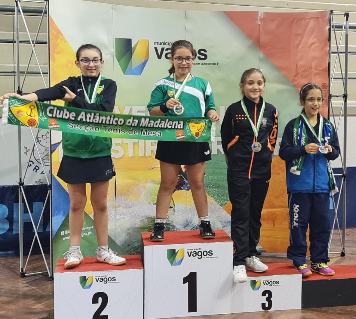 Pódio Sub11 fem foto