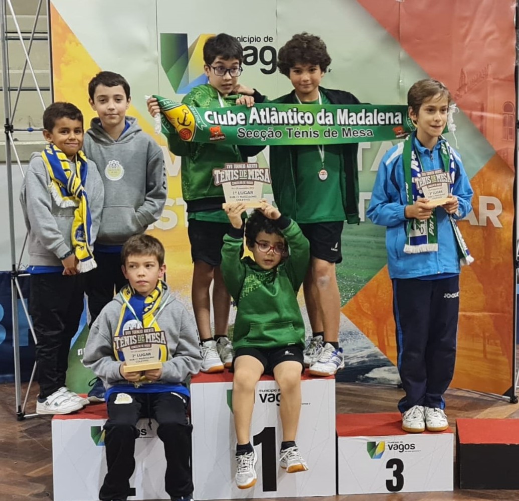 Pódio Sub11 masc. coletivo foto