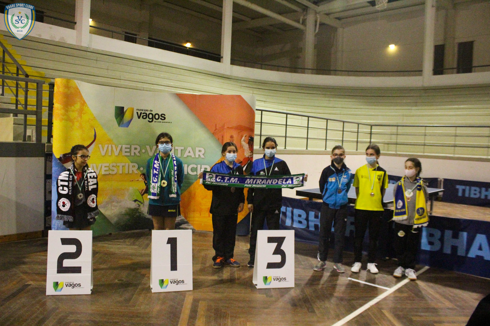 Pódio Sub 12 fem