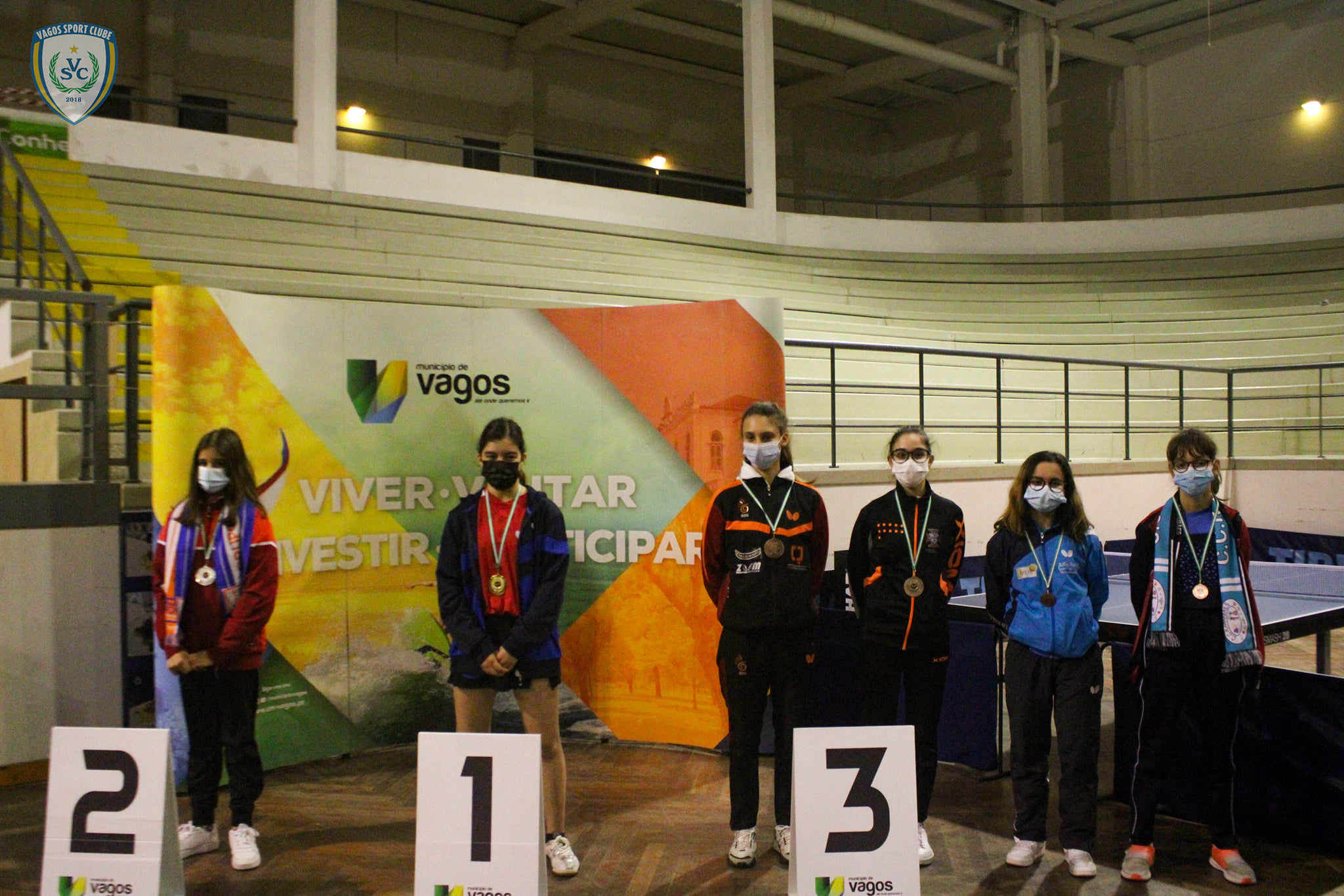 Pódio Sub 15 fem