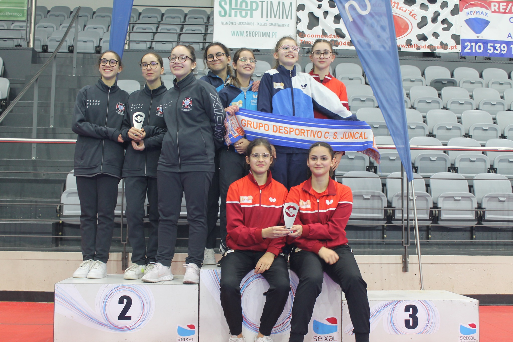 Sub15 fem coletivo seixal pódio