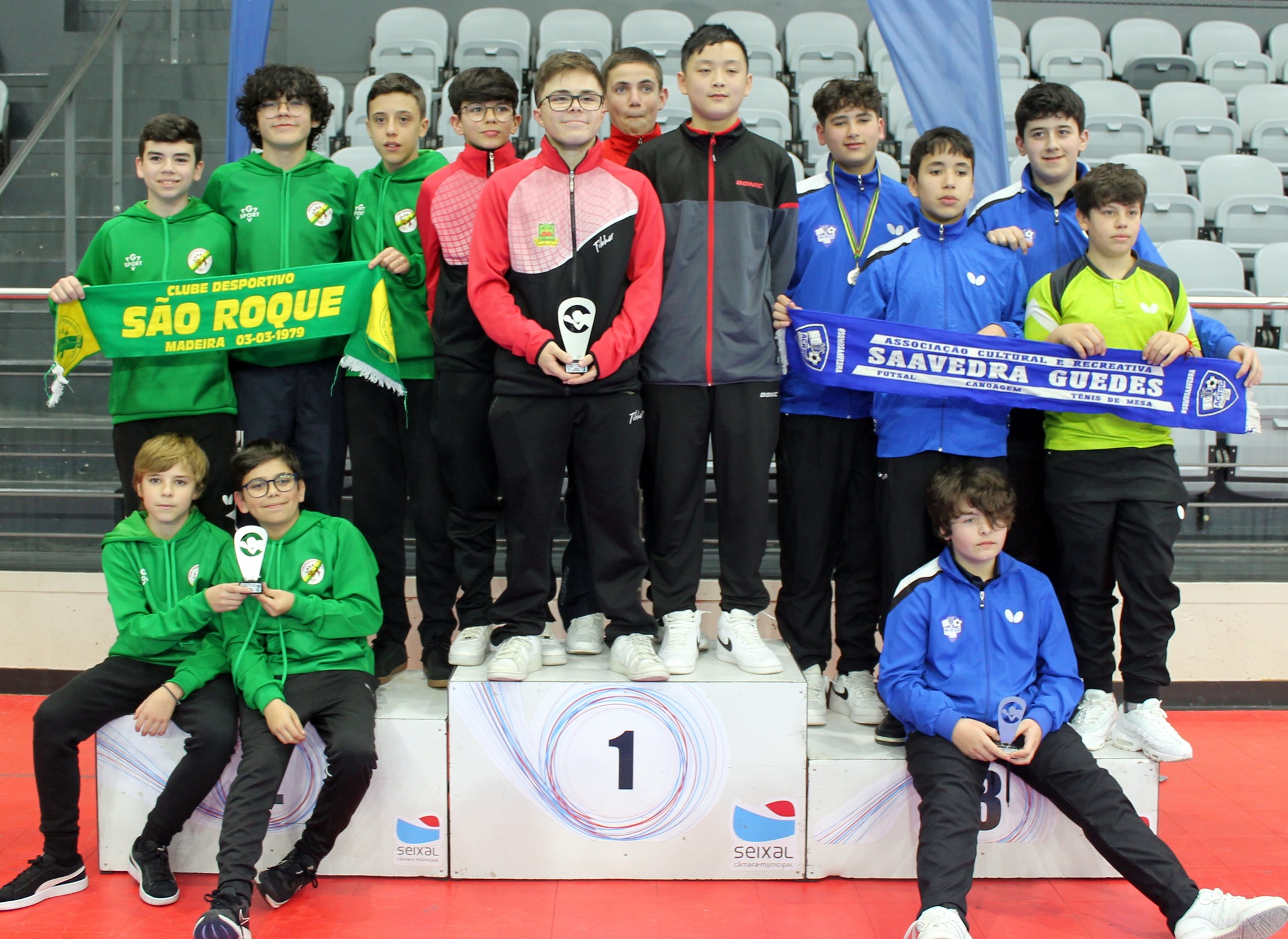 Sub15 masc coletivo Seixal pódio
