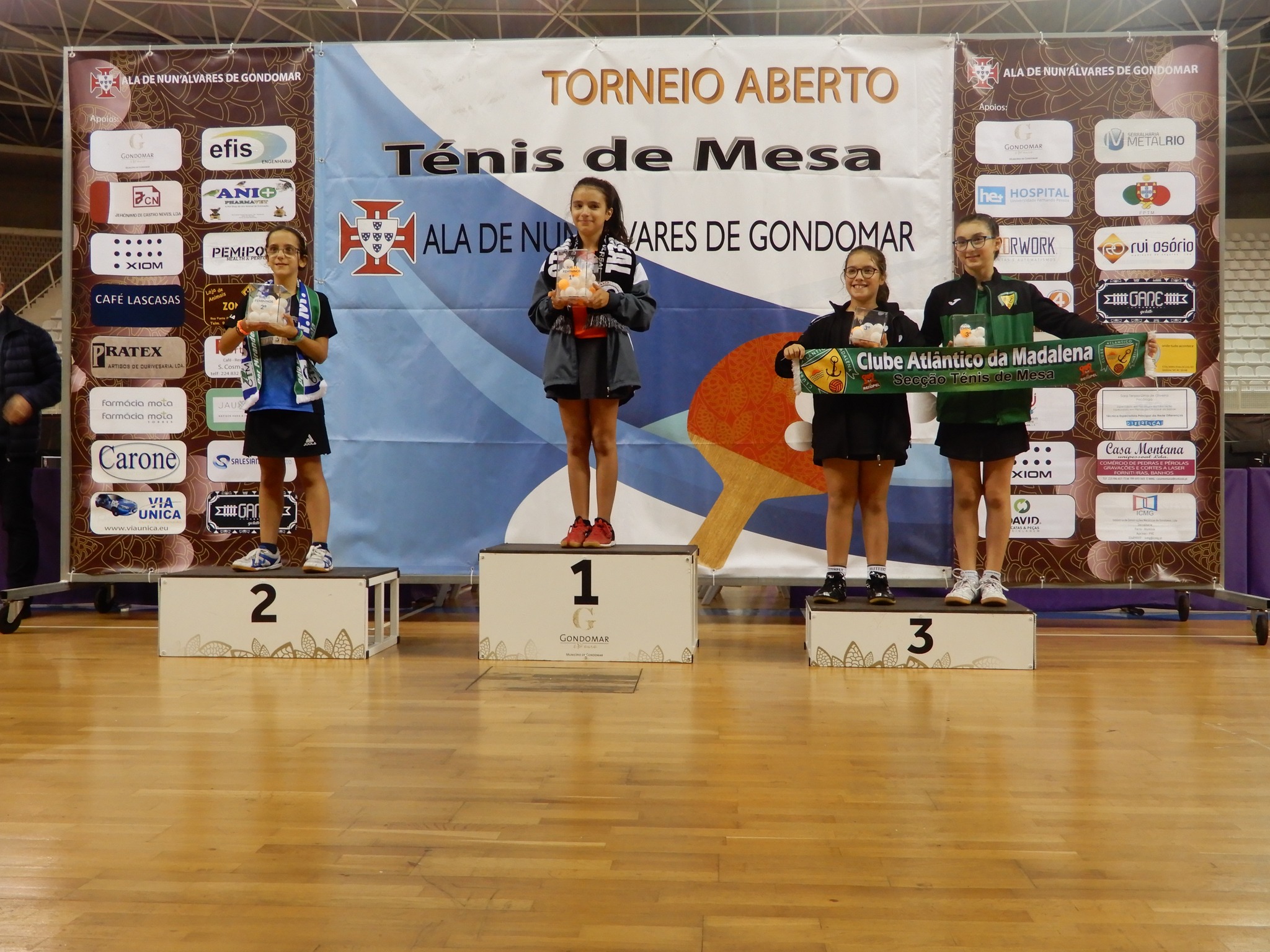 Sub 11 fem pódio