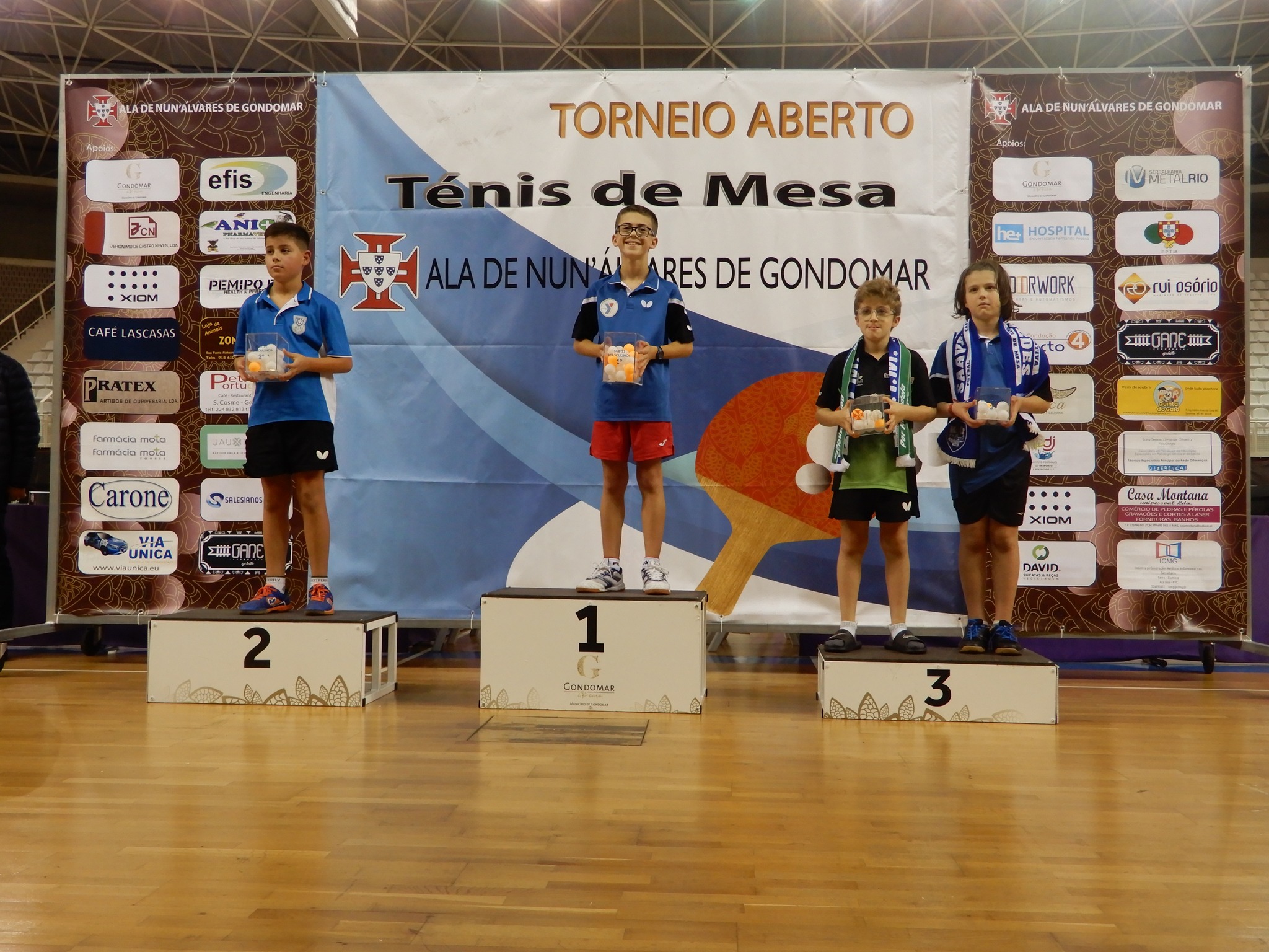 Sub 11 masc pódio