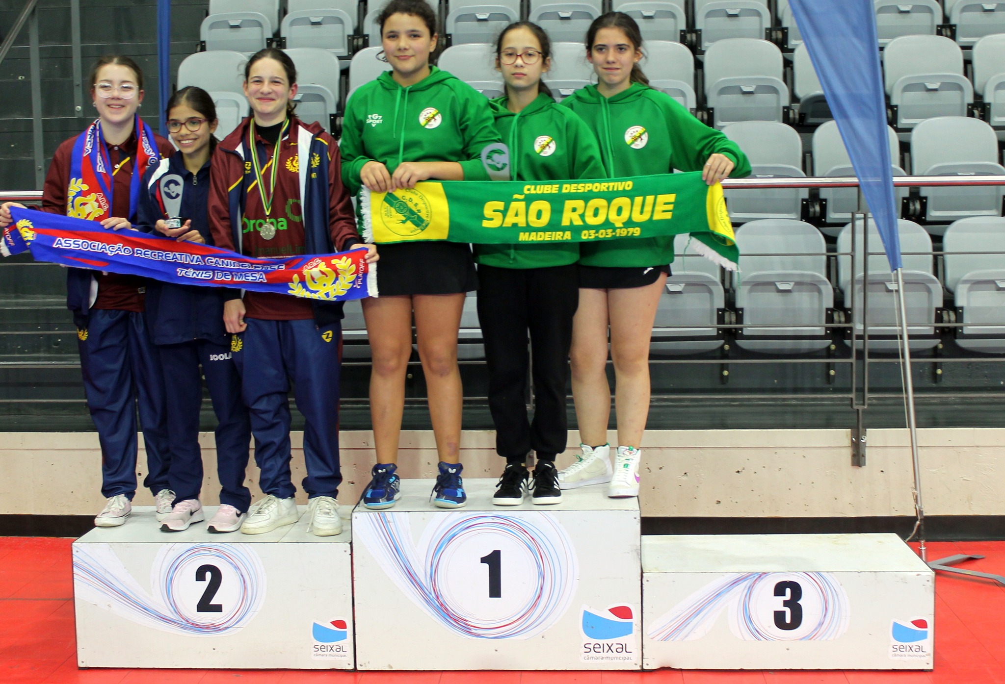 Sub 13 fem coletivo 2ª Canidelense pódio