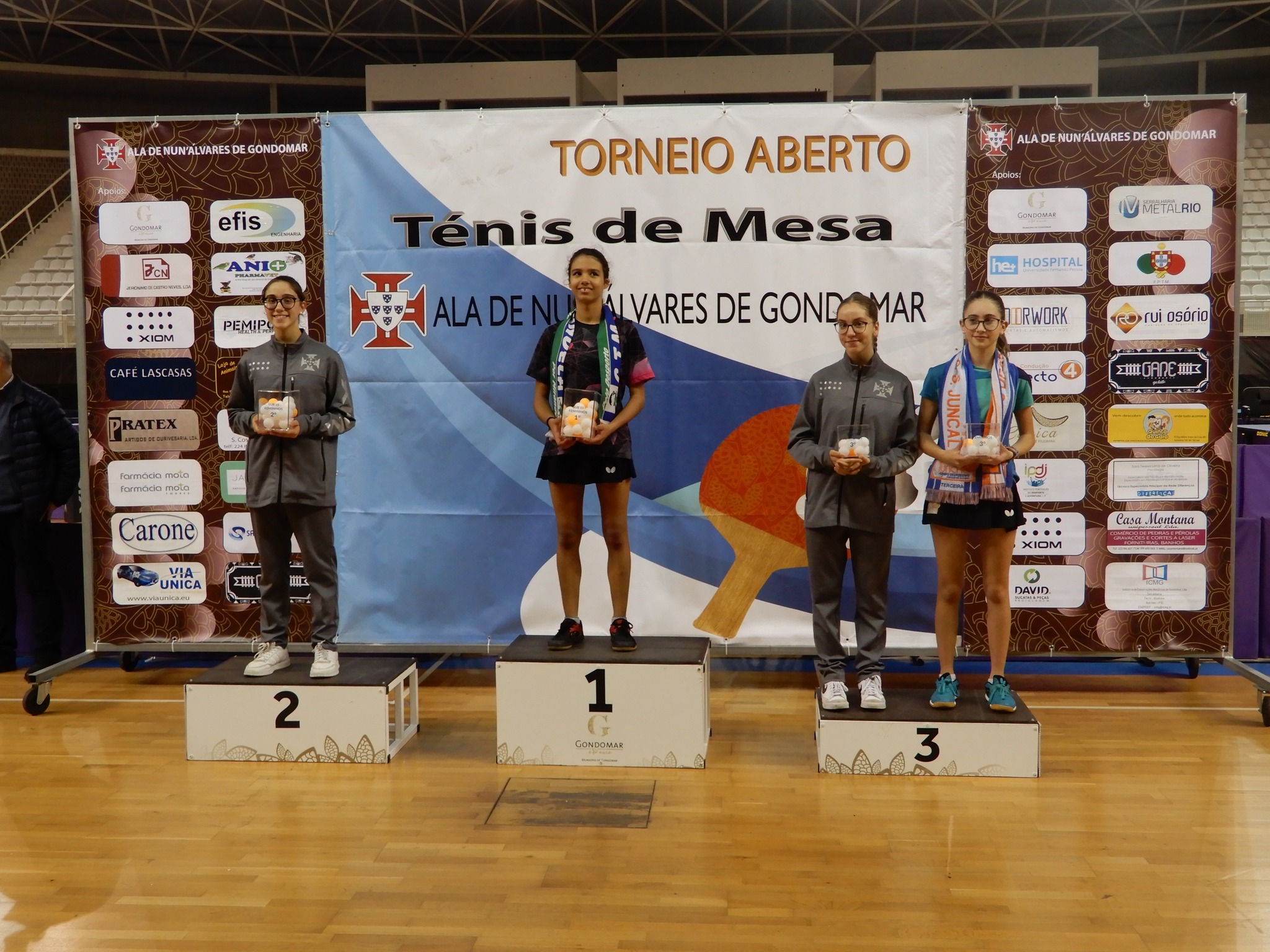 Sub 15 fem pódio