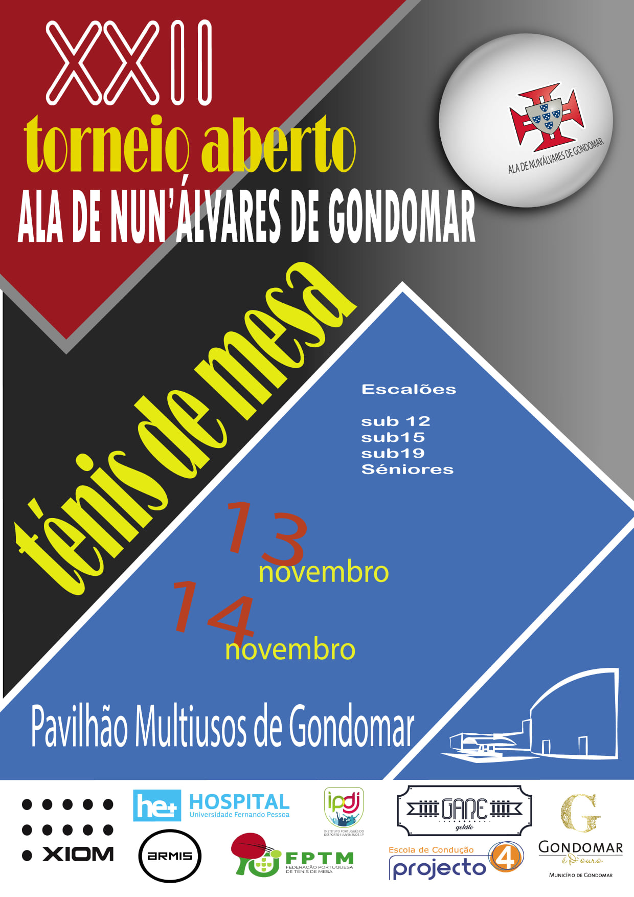 22º Torneio Ala Gondomar Cartaz
