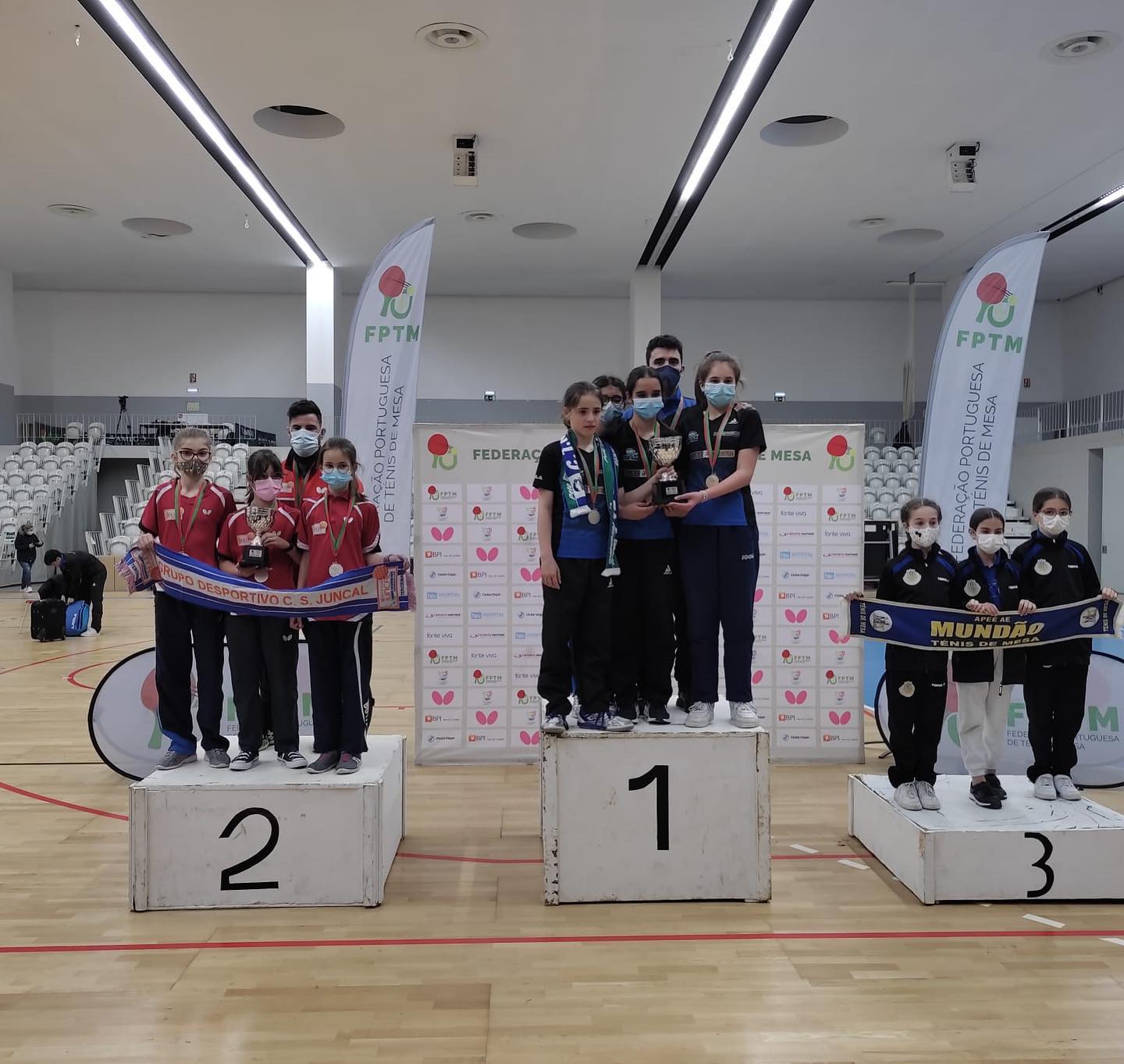 Podium Camp Nac Eq Sub12 fem 9 10 Abril Lamego