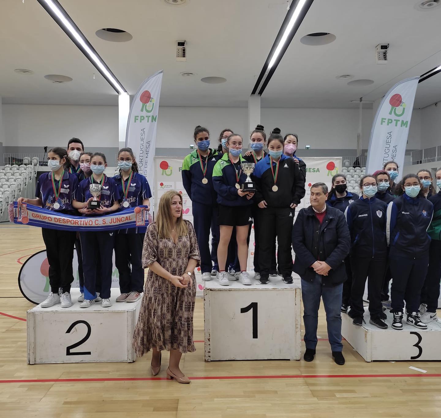 Podium Camp Nac Eq Sub19 fem 9 10 Abril Lamego