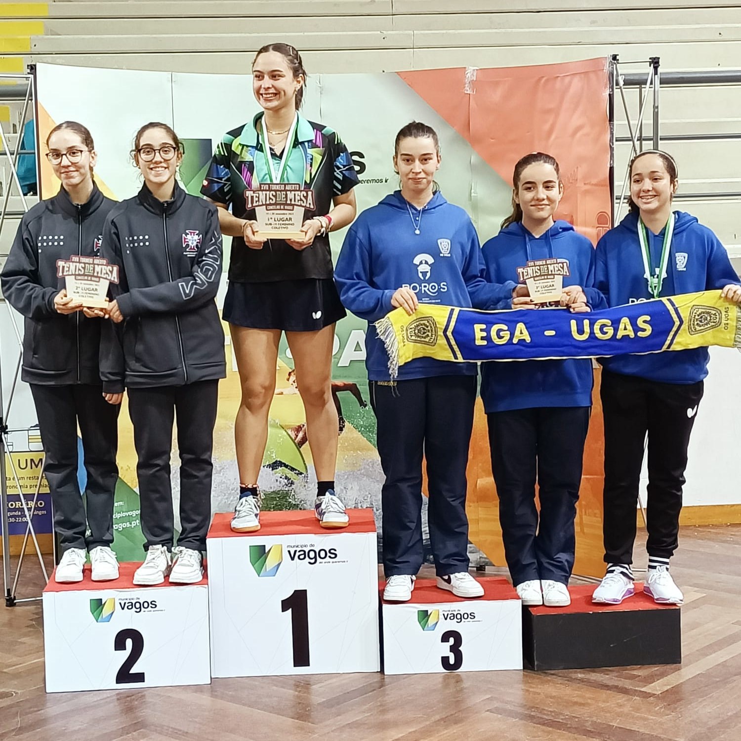 Pódio Sub19 fem Coletivo foto