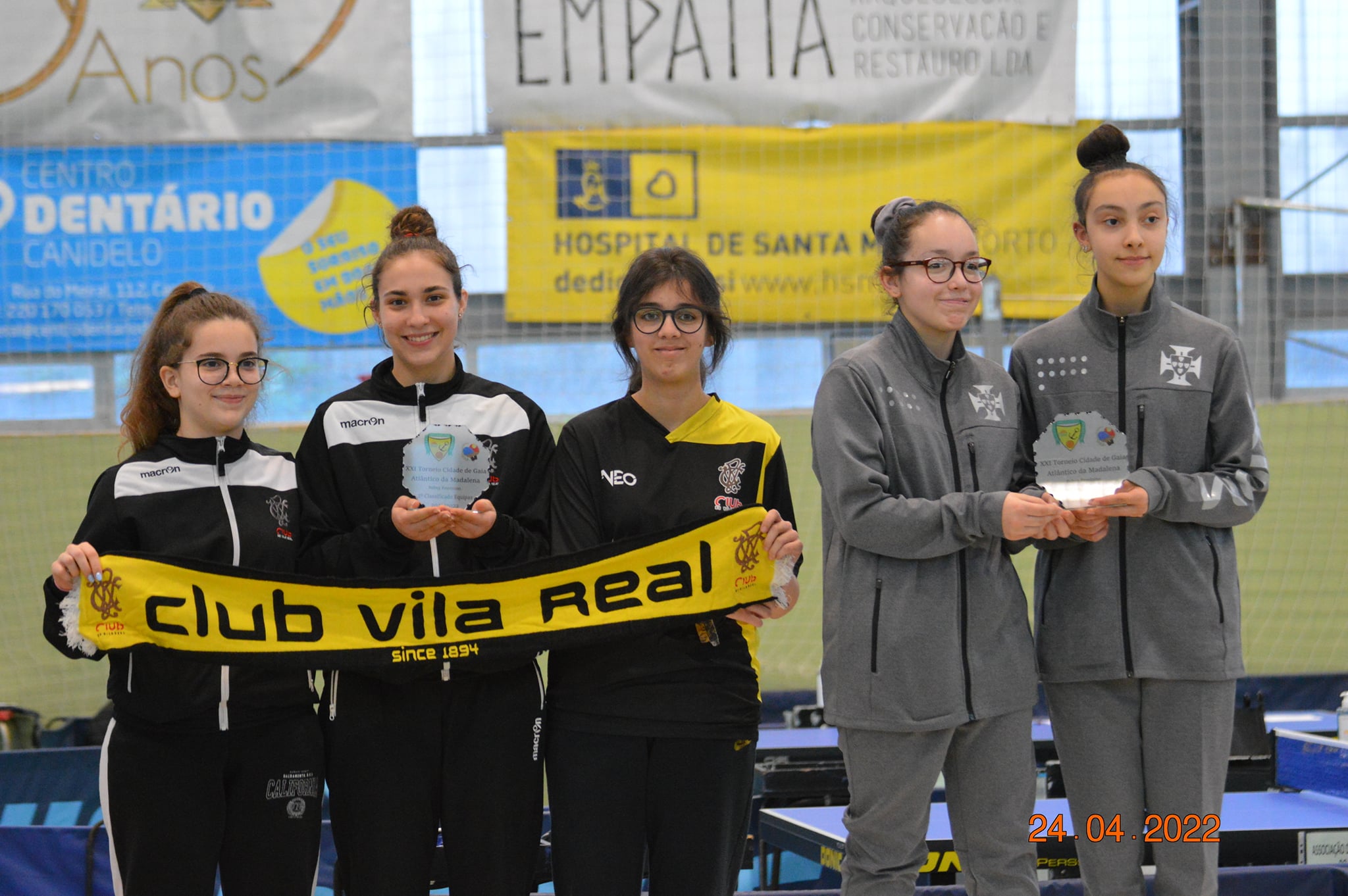 Pódio Sub 19 fem coletivo