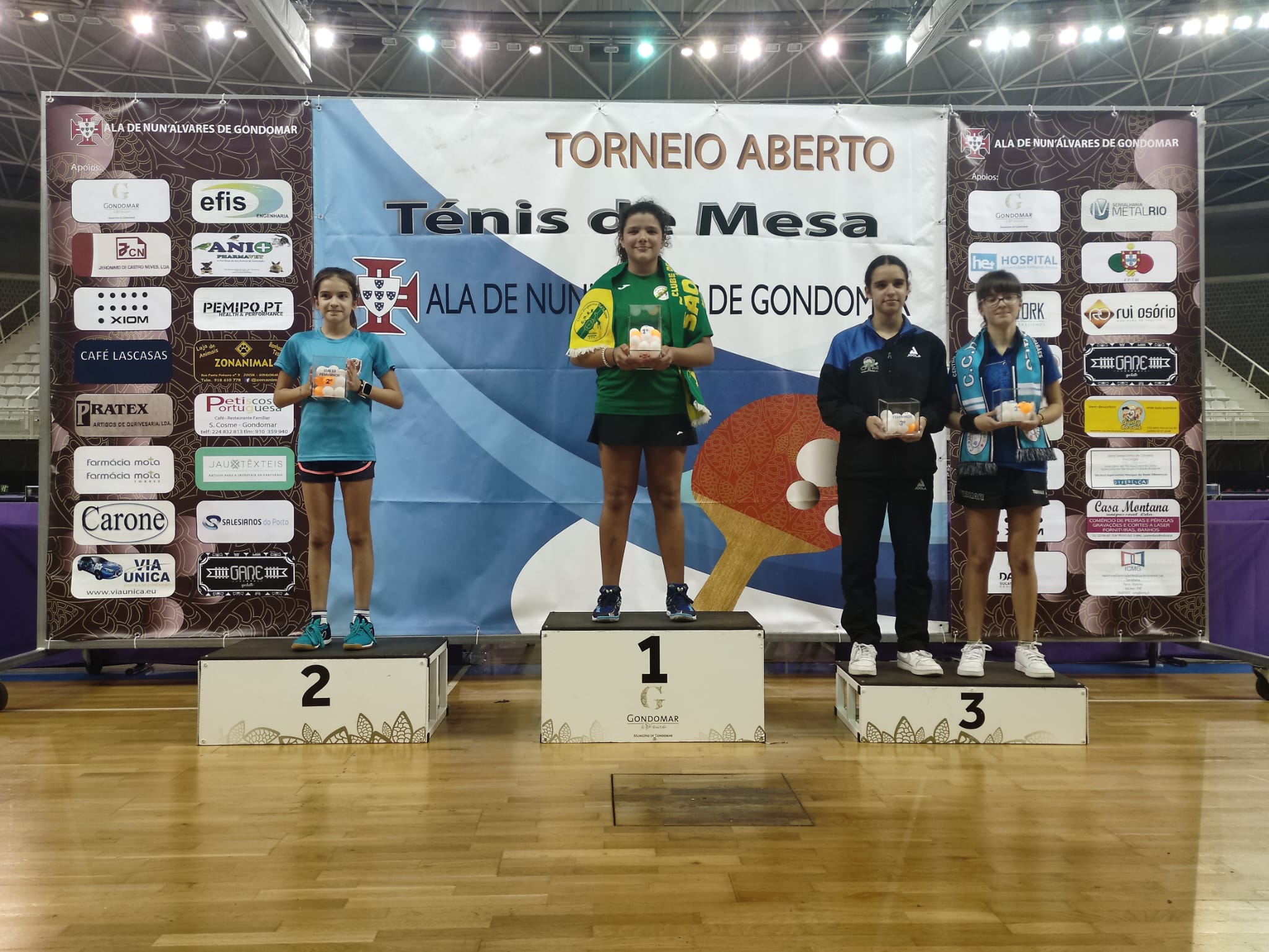 Sub 13 fem pódio
