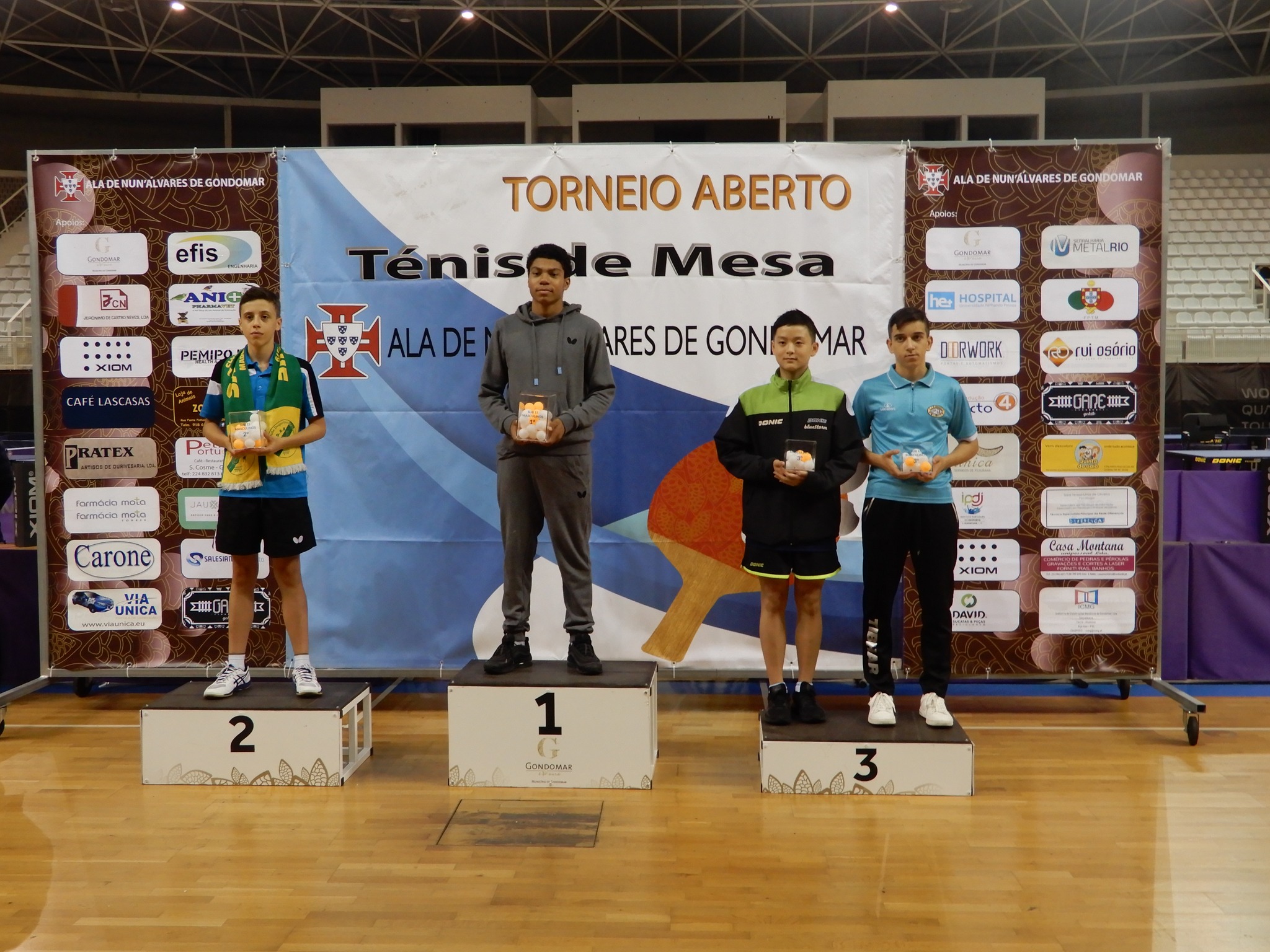 Sub 15 masc pódio