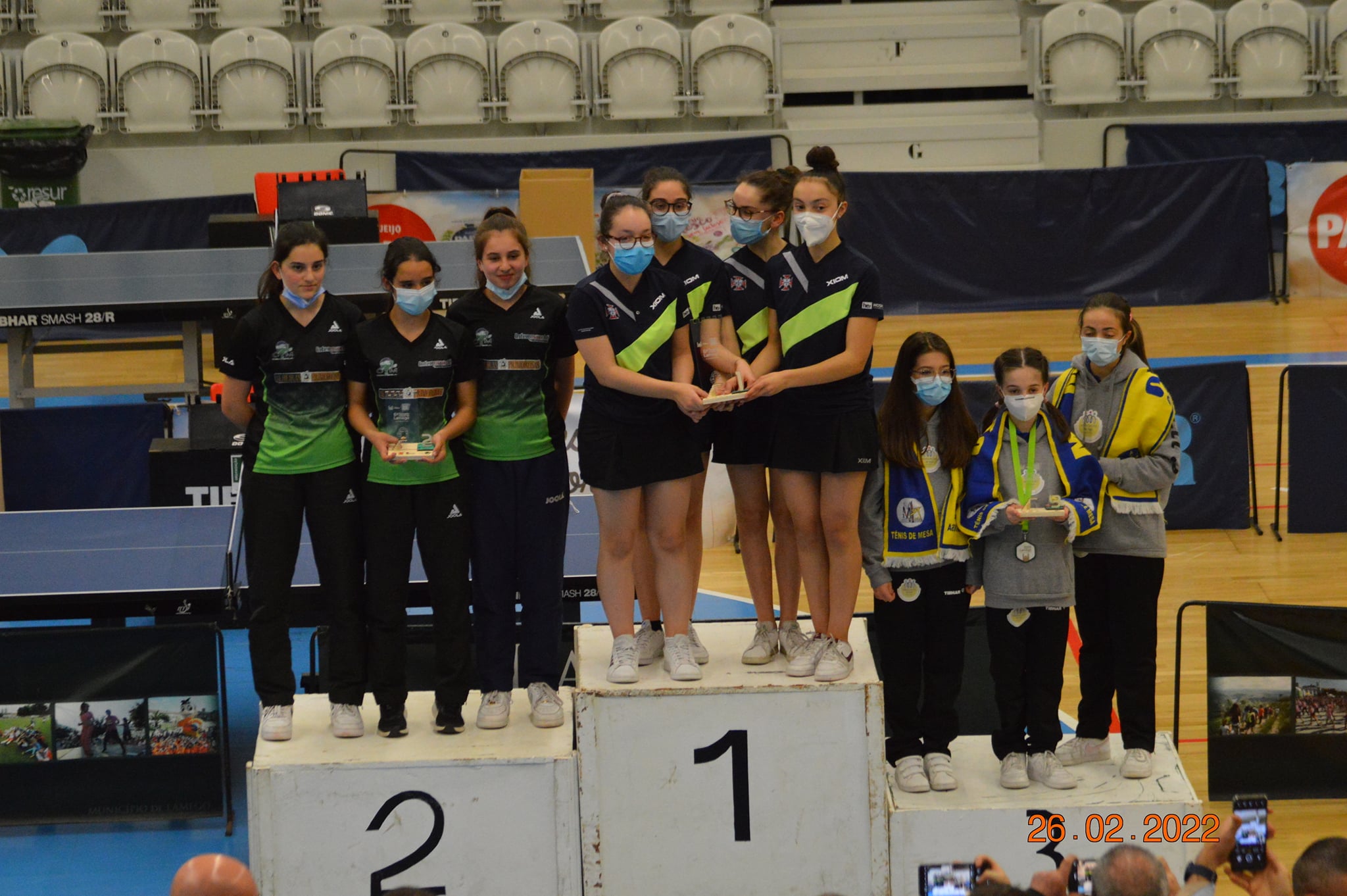 Pódio Sub15 Fem Coletivo