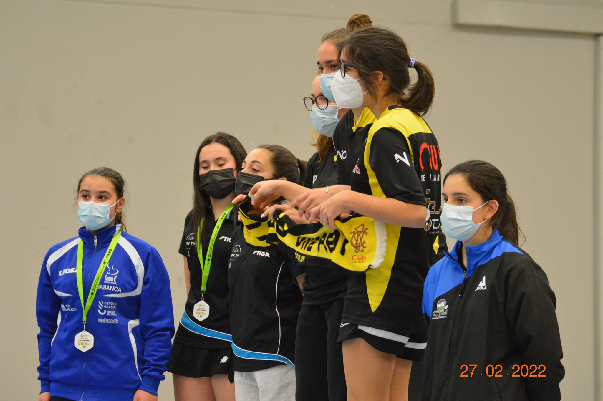 Pódio Sub19 Fem Coletivo